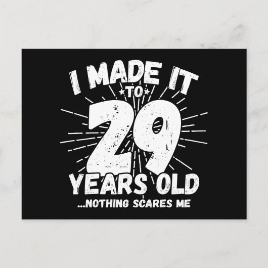 29 Jaar Oud Sarcastisch Meme Grappig 29e Verjaarda Briefkaart (Voorkant)