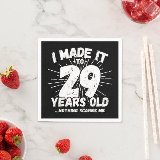 29 Jaar Oud Sarcastisch Meme Grappig 29e Verjaarda Servet (Insitu)