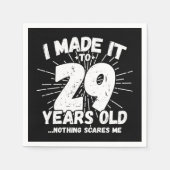 29 Jaar Oud Sarcastisch Meme Grappig 29e Verjaarda Servet (Voorkant)