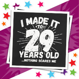 29 Jaar Oud Sarcastisch Meme Grappig 29e Verjaarda Servet