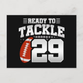 29 Jaar Oud Tackle Football Feest 29e Verjaardag Briefkaart (Voorkant)