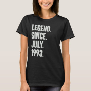29 jaar oude 29e verjaardag Legende sinds juli 199 T-shirt