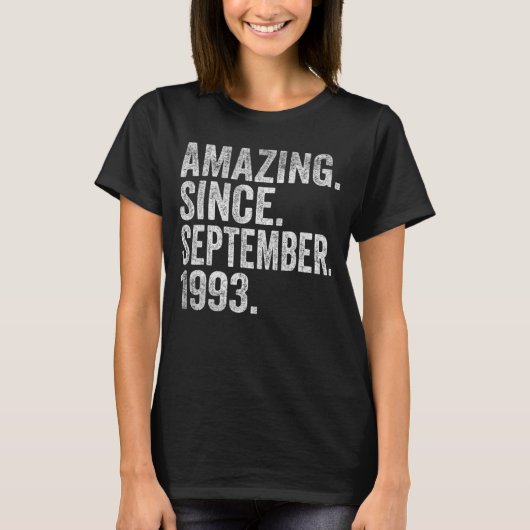 29 jaar oude 29e verjaardag sinds september t-shirt (Voorkant)