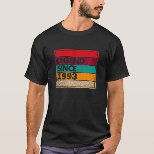29 jaar oude leggende sinds 1993 29e verjaardag t-shirt (Voorkant)