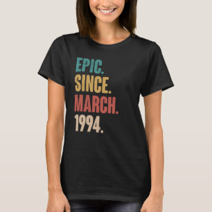 29 jaar oude Vintage 1994 geboortedag 29e decorati T-shirt