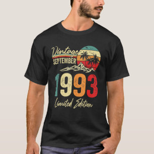 29 jaar oude Vintage september 1993 29 T-shirt
