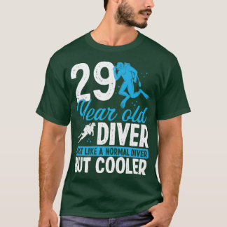 29 jaar Scuba Diving Diver Snorkel 29 zondag T-shirt