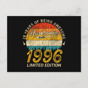 29 Jaar Verjaardag Retro Geweldig 29e Verjaardag C Briefkaart