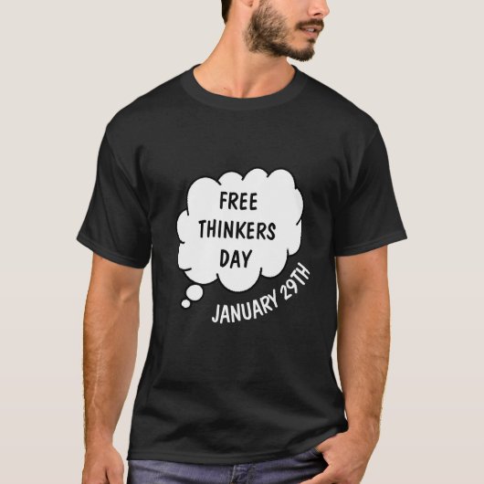 29 januari is gratis Thinkers Day shirt (Voorkant)