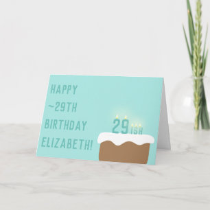 29-jarige kakkerkaarsen Grappig ~29th Birthday Kaart