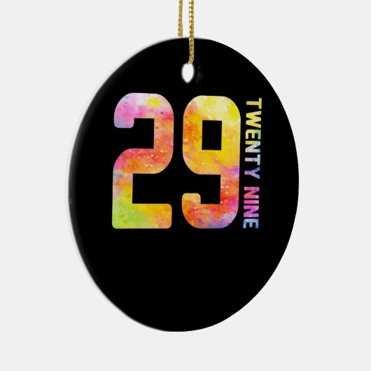 29-jarige negenentwintig keramisch ornament (Rechts)