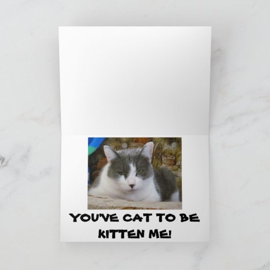 29? Je hebt Cat to Be Kitten Me Kaart (Binnen)