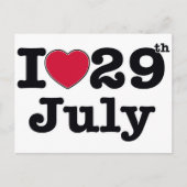 29 juli Mijn dag van verjaardag Briefkaart (Voorkant)