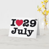 29 juli mijn dag van verjaardag kaart (Gele Bloem)