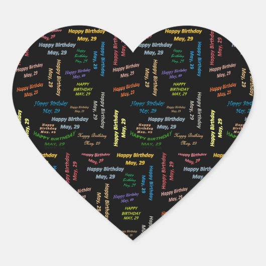 29 mei, 29-jarige Sticker (Voorkant)