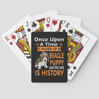 29 One Upon A Time Beagle Puppy Pokerkaarten