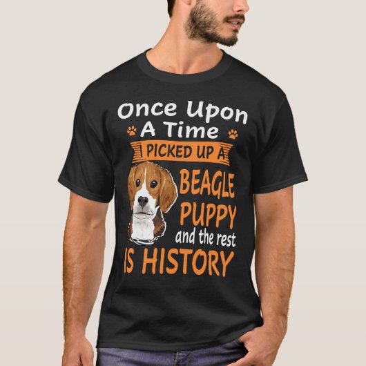29 One Upon A Time beroemd gemaakt door Beagle Pup T-shirt (Voorkant)