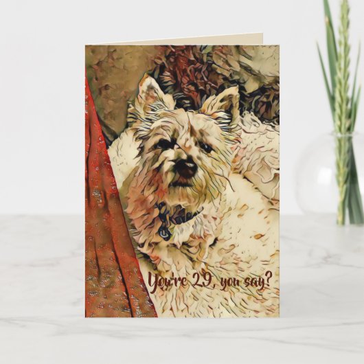29 opnieuw? De Kaart van de verjaardag (Voorkant)