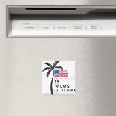 29 Palms California American Flag Palm Tree Magneet (Insitu (Vaatwasser))