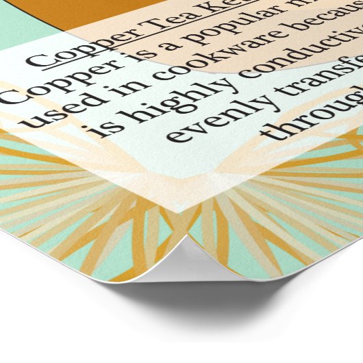 29. Periodieke tabel koper (Cu) van de elementen Poster (Hoek)