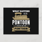 29.Pontoon boot Gifts for a Boat Fan Uitnodiging Briefkaart (Voorkant)