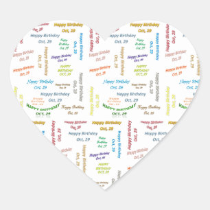 29 september, 29-jarige Sticker