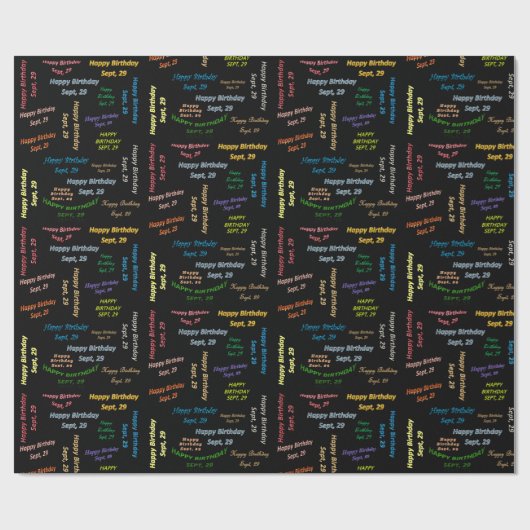 29 september, cadeaupapier (Vlak)