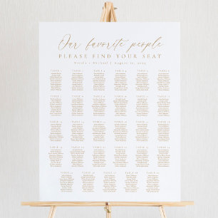 29 Tafels Onze favoriete mensen Zitplaatskaart Poster