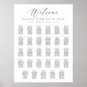 29 Tafels Welkomstbord Zitplaatskaart Poster (Voorkant)