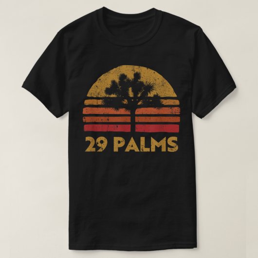 29 Twentynine palms California retro Joshua Tree T-shirt (Design voorkant)