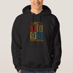 29 Verjaardag juli 1993 Geboren in 1993 29 jaar ou Hoodie
