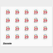 29 weer? ronde sticker (Vel)