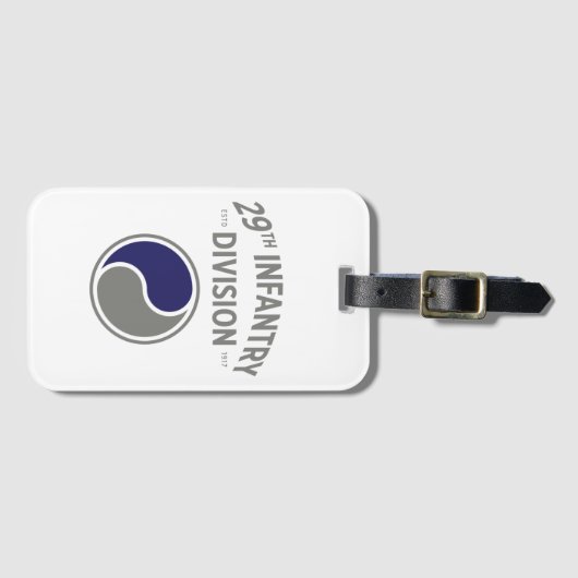 29e Afdeling infanterie Militaire Verenigde Staten Bagagelabel (Voorkant (horizontaal))