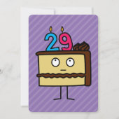 29e Birthday Cake met kaarsen Kaart (Voorkant)