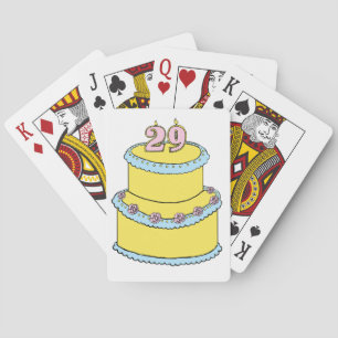 29e Birthday Cake Pokerkaarten