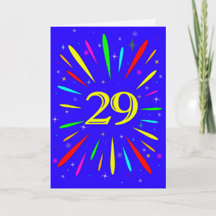 29e 'Birthday Explosion'-Kaart Kaart