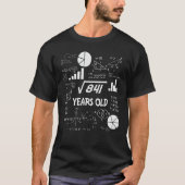 29e Birthday Square Root Wiskunde 29 jaar oude dag T-shirt (Voorkant)