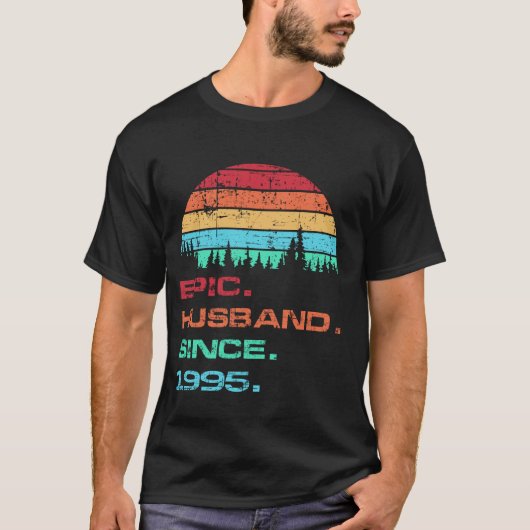 29e bruiloft Jubileum Grappig T-shirt Epic Husband (Voorkant)