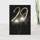 29e bruiloft sparklers kaart (Voorkant)