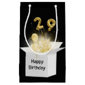 29e goudzeemeerballonnen in witte doos klein cadeauzakje (Voorkant)