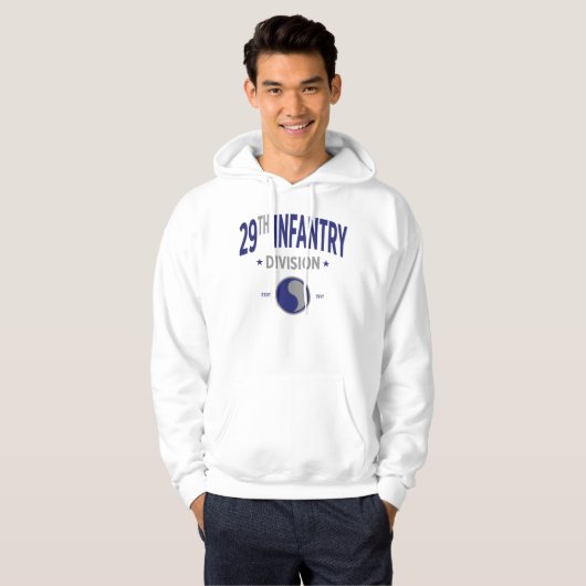 29e Infanterie "Blue & Grey" Divisie Hoodie (Voorkant volledig)