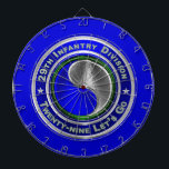 29e infanteriedivisie dartbord<br><div class="desc">Laat je trots zien voor de 29e Infanteriedivisie "Negenentwintig, laten we gaan!" Uniek ontworpen geschenk voor iedereen die op zoek is naar dat een van een soort speciaal geschenk voor School Afstuderen, promotie, re-inschrijving, pensioen, PC's, ETS, Vaderdag, Moederdag, Verjaardag, Kerst, Veteranendag, Kerst, Jubileum, Zoon- of Dochterservice, Grootouder of Kleinkind Service,...</div>