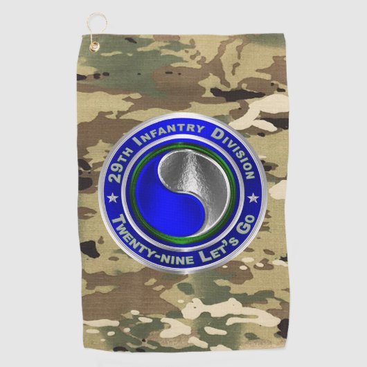 29e infanteriedivisie golfhanddoek (Voorkant)