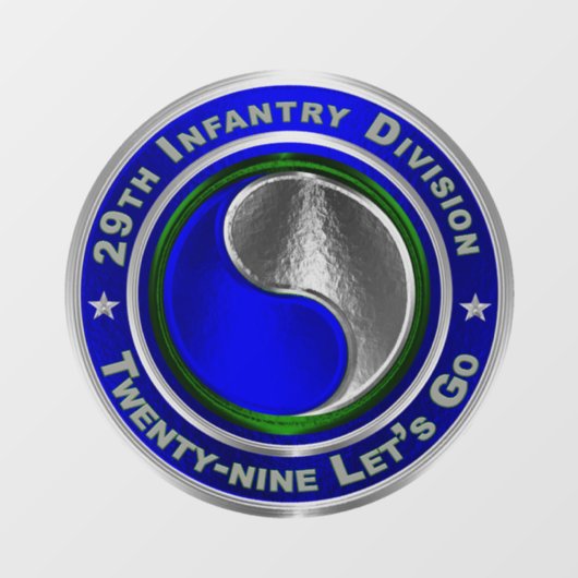 29e infanteriedivisie raamsticker (Vel)
