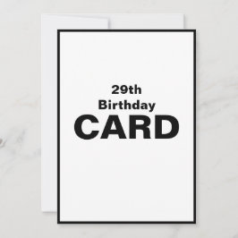 29e negenentwintigste 29 negenentwintigste 2-9ste  kaart