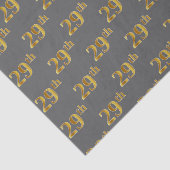 29e (negenentwintigste) gebeurtenis grijs, Faux Go Tissuepapier (Detail)