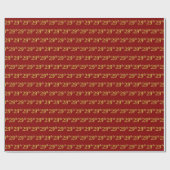 29e (negenentwintigste) gebeurtenis met rood Faux  Cadeaupapier (Vlak)