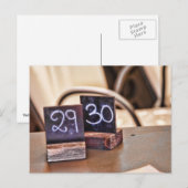 29e of 30e verjaardag Briefkaart (Voorkant / Achterkant)