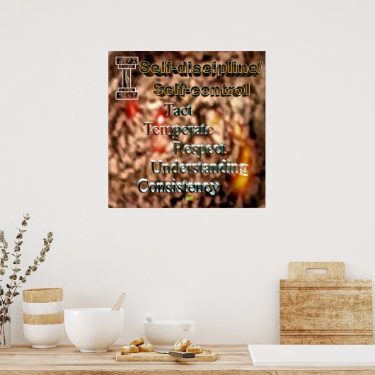 29e offerte; zelfdiscipline/zelfcontrole poster (Keuken)