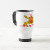 29E VELD ARTILLERY TRAVEL MUG REISBEKER (Voorkant links)